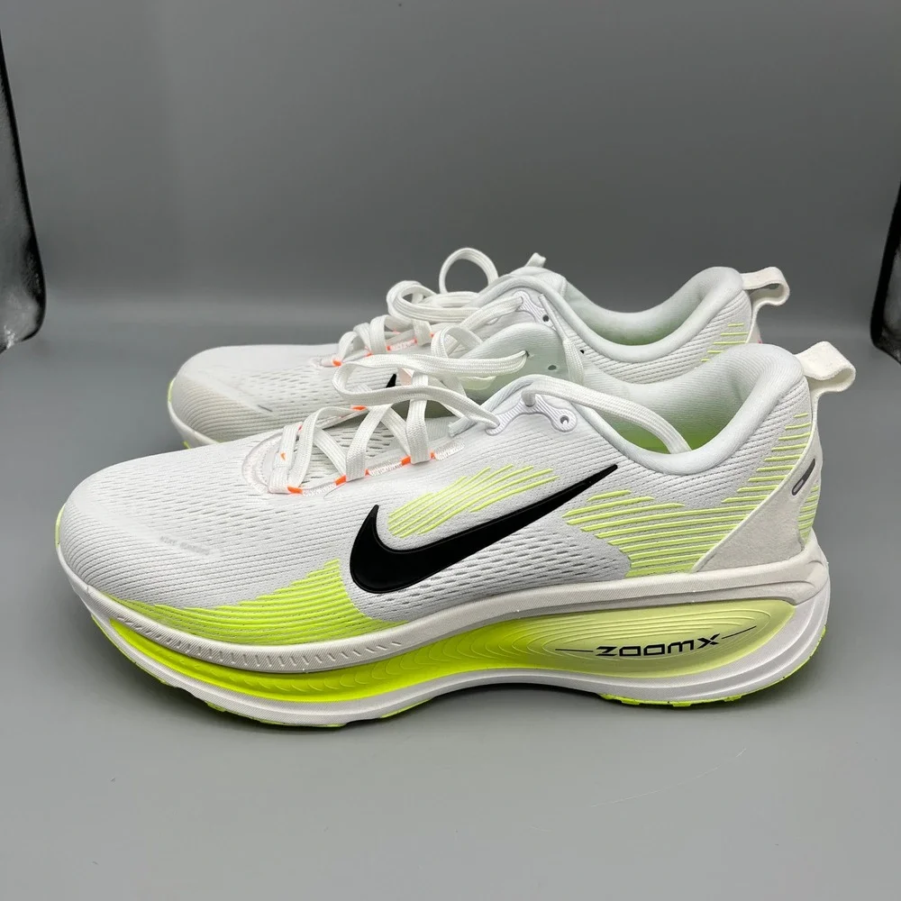 Nike Vomero 18 Mens 10.5 Performance Running Shoes White Volt ZoomX ReactX